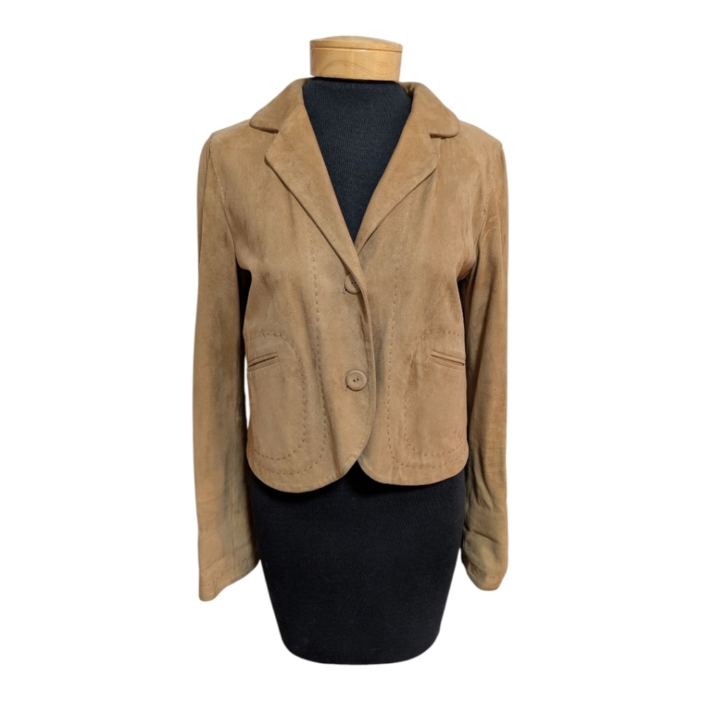 Italian Suede Tan Jacket, XS